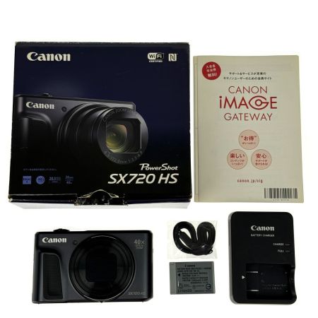  CANON キャノン PowerShot SX720 HS SX720HS ブラック 通電動作確認 コンパクトデジタルカメラ