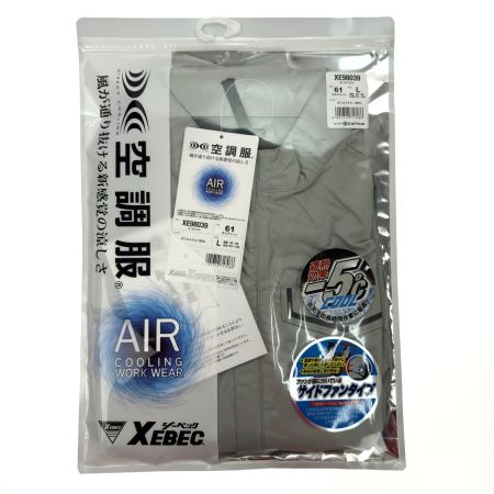  XEBEC 空調服セット スターターキット/空調服エコベスト Lサイズ SP01BX/XE98039 ブラック/61モスグリーン PSEマークあり