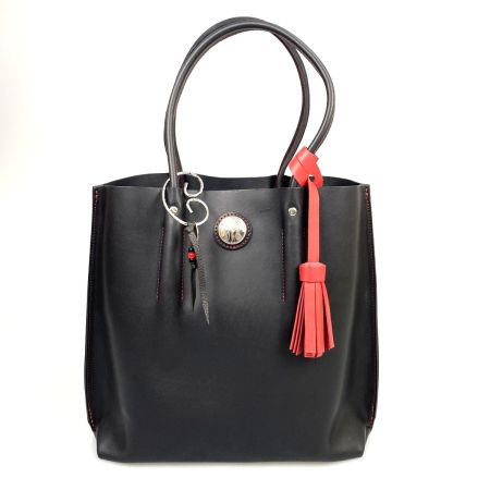 PAILOT RIVER レザートートバッグ REDMOON LIFE×マールボロ特別仕様 MR-LIFE ブラック
