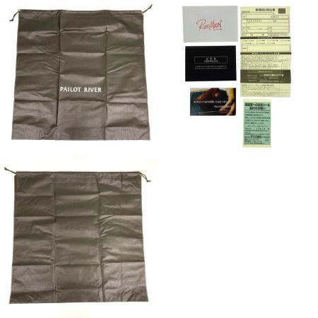 PAILOT RIVER レザートートバッグ REDMOON LIFE×マールボロ特別仕様 MR-LIFE ブラック