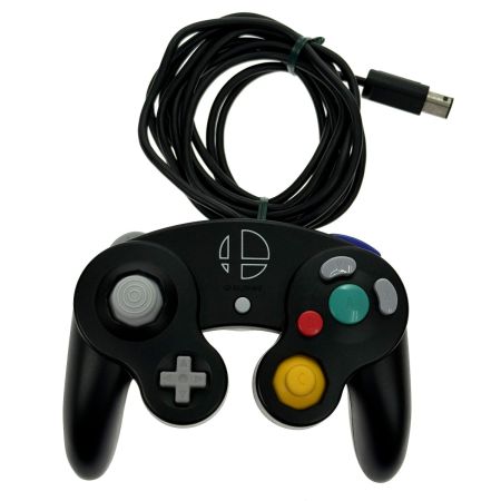  Nintendo ニンテンドウ ゲームキューブ コントローラ DOL-003 スマブラブラック 接続タップ付き
