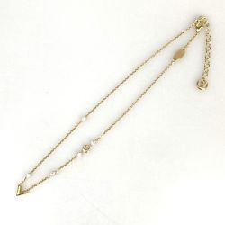 LOUIS VUITTON ルイヴィトン ネックレス エッセンシャル V ストラス PM  M04236 ゴールド Bランク