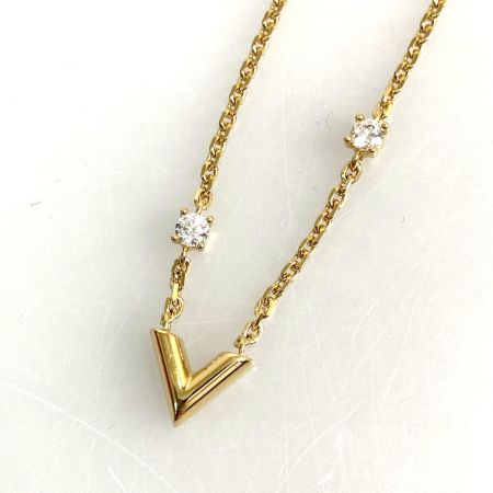 LOUIS VUITTON ルイヴィトン ネックレス エッセンシャル V ストラス PM  M04236 ゴールド