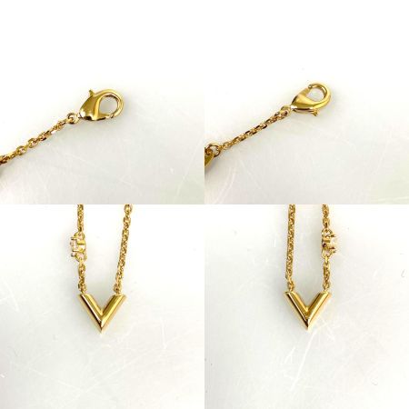 LOUIS VUITTON ルイヴィトン ネックレス エッセンシャル V ストラス PM  M04236 ゴールド