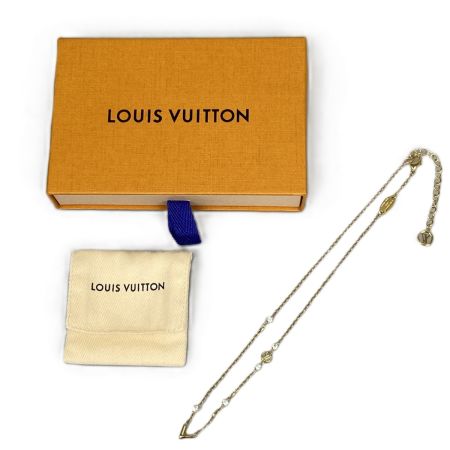 LOUIS VUITTON ルイヴィトン ネックレス エッセンシャル V ストラス PM  M04236 ゴールド