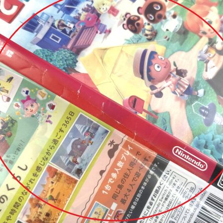   Nintendo Switchソフト あつまれどうぶつの森 ケース付 ヨゴレ有り