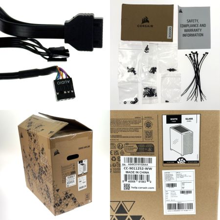  CORSAIR 3000D AIRFLOW WHITE ミドルタワーPCケース CC-9011252-WW