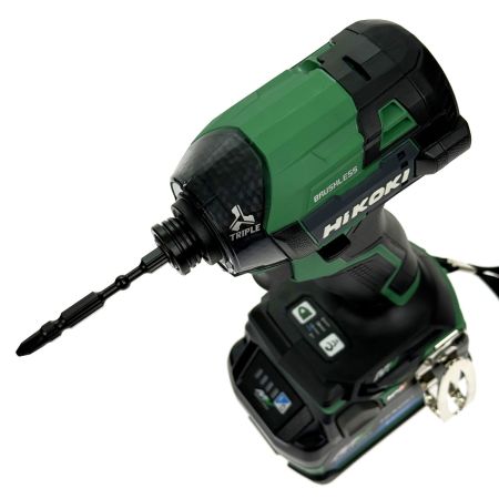  HiKOKI ハイコーキ 36V コードレスインパクトドライバ WH36DD グリーン 充電器・充電池2個・ケース付 未使用品