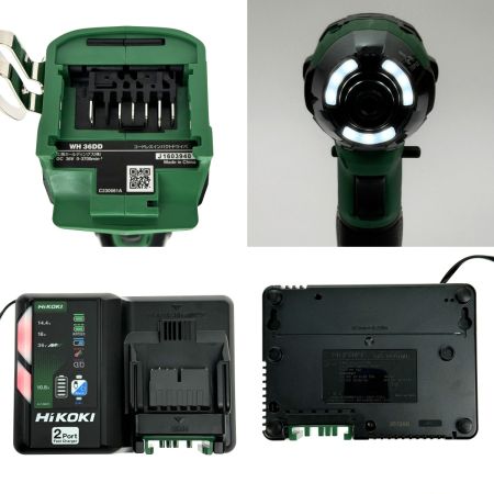 HiKOKI ハイコーキ 36V コードレスインパクトドライバ WH36DD グリーン 充電器・充電池2個・ケース付 未使用品
