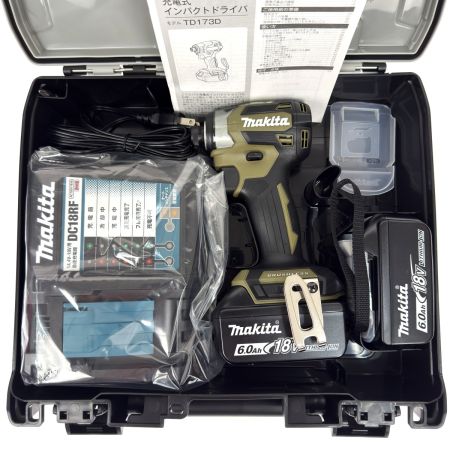 MAKITA マキタ 18V 充電式インパクトドライバ TD173DRGXO オリーブ 充電器・充電池2個・ケース付 未使用品