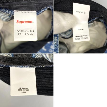 Supreme シュプリーム キャップ ワープ ジャカード ロゴ デニム 6パネル