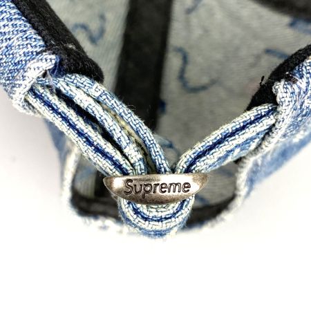 Supreme シュプリーム キャップ ワープ ジャカード ロゴ デニム 6パネル