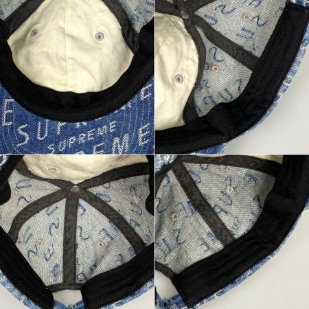 Supreme シュプリーム キャップ ワープ ジャカード ロゴ デニム 6パネル