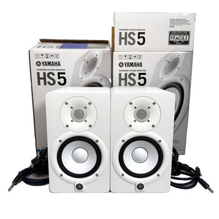 YAMAHA ヤマハ パワードスタジオモニタースピーカー HS5 ホワイト ペア