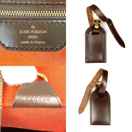LOUIS VUITTON ルイヴィトン ダミエ ボストンバッグ グリニッジPM 型崩れ有 N41165 ブラウン