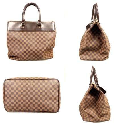 LOUIS VUITTON ルイヴィトン ダミエ ボストンバッグ グリニッジPM 型崩れ有 N41165 ブラウン