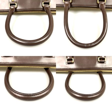 LOUIS VUITTON ルイヴィトン ダミエ ボストンバッグ グリニッジPM 型崩れ有 N41165 ブラウン