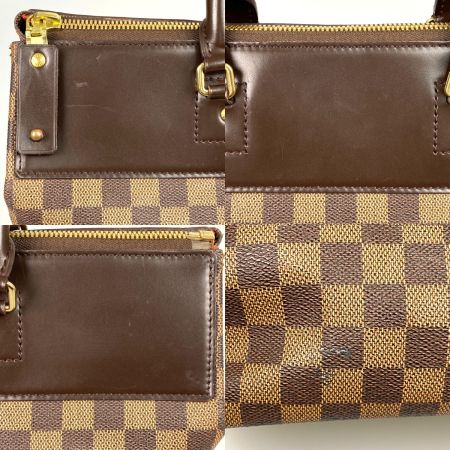 LOUIS VUITTON ルイヴィトン ダミエ ボストンバッグ グリニッジPM 型崩れ有 N41165 ブラウン