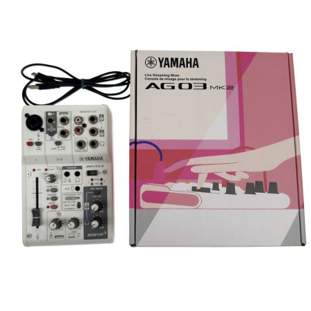 YAMAHA ヤマハ ライブストリーミングミキサー AG03MK2 ホワイト YGCJ01779