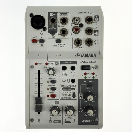 YAMAHA ヤマハ ライブストリーミングミキサー AG03MK2 ホワイト YGCJ01779