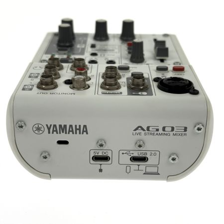 YAMAHA ヤマハ ライブストリーミングミキサー AG03MK2 ホワイト YGCJ01779