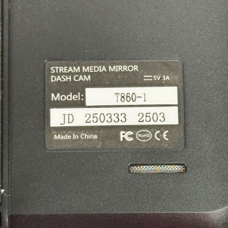 JADO ミラー型ドライブレコーダー 分離式 T860-1