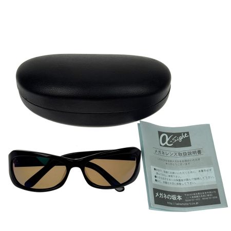 α-Sight アルファサイト 偏光サングラス S545 C-1 ダークグレー ケース付