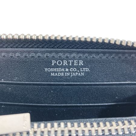  PORTER ポーター ABLE エイブル コインケース 030-03441 ブラック x シルバー 10 財布 小銭入れ L字ファスナー