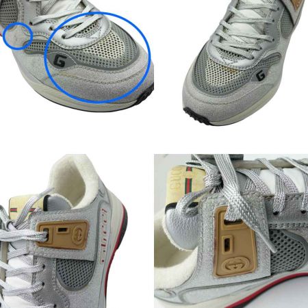  GUCCI グッチ スニーカー　劣化あり 599058HW910 シルバー 9 1/2