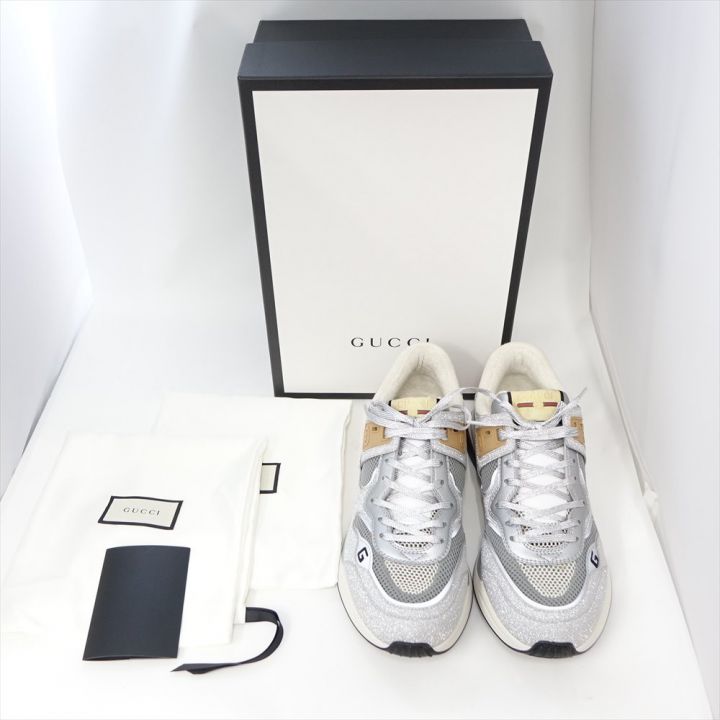 GUCCI グッチ スニーカー 劣化あり 599058HW910 シルバー 9 1/2｜中古  