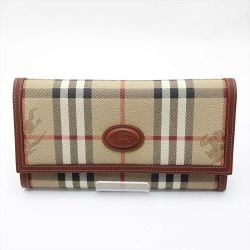 ◆◆ Burberrys バーバリーズ 長財布 ブラウン 一部地域を除き送料無料 Aランク