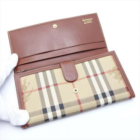  Burberrys バーバリーズ 長財布 ブラウン 一部地域を除き送料無料