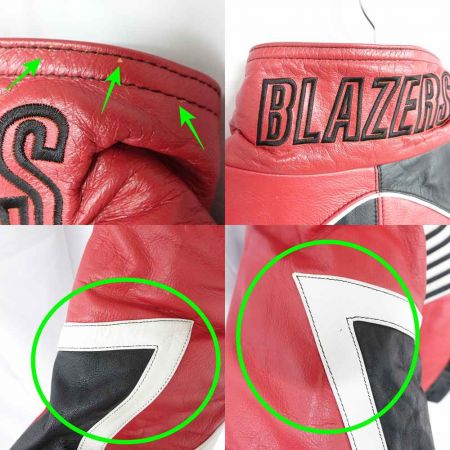  WILSONS レザージャケット　BLAZERS レッド×ブラック x ブラック 一部地域を除き送料無料