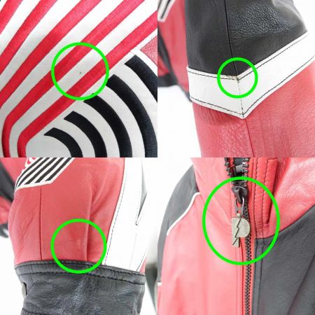  WILSONS レザージャケット　BLAZERS レッド×ブラック x ブラック 一部地域を除き送料無料