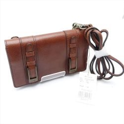 ◆◆ Dakota ダコタ ブラウン ショルダーストラップ付　ミニバッグ　 Sランク