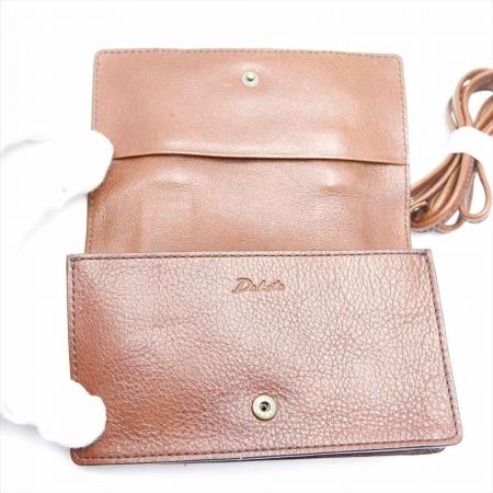  Dakota ダコタ ブラウン ショルダーストラップ付　ミニバッグ　