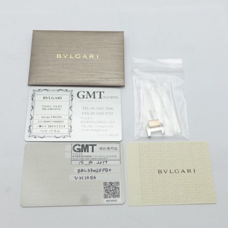  BVLGARI ブルガリ 自動巻き　腕時計　ギャランティあり BBL33WSSPGD