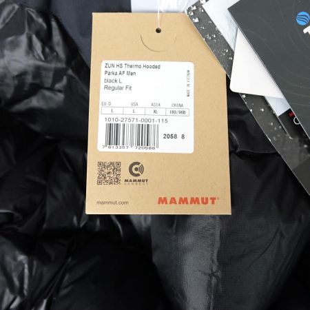  MAMMUT マムート 1010-27571 ZUN HS Thermo Hooded Parka AF Men ジャケットXL ブラック 一部地域を除き送料無料