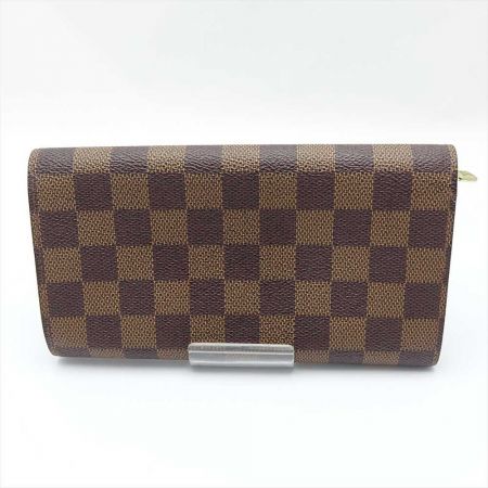  LOUIS VUITTON ルイヴィトン 長財布 N61725 ブラウン ダミエ ポシェット・ポルト・モネ・クレディ