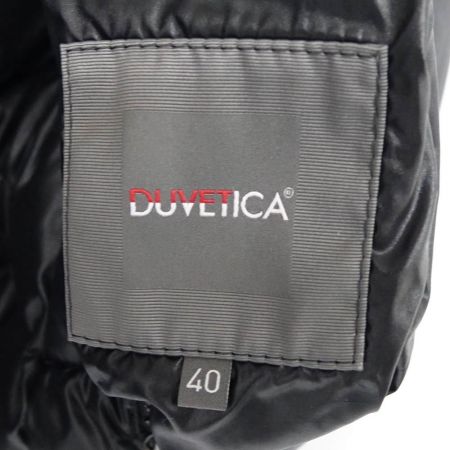  DUVETICA デュベティカ リバーシブルダウンベスト　40サイズ ブラック x ネイビー系 一部地域を除き送料無料