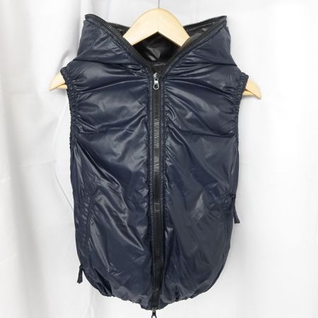  DUVETICA デュベティカ リバーシブルダウンベスト　40サイズ ブラック x ネイビー系 一部地域を除き送料無料