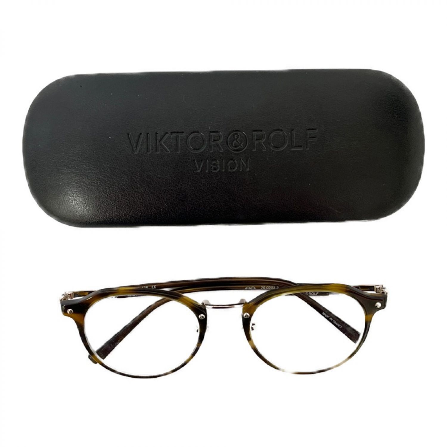 中古】 VIKTOR&ROLF 【度入り】メガネ セルフレーム 618787/70-0203-49