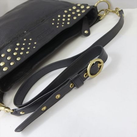  COACH コーチ スタッズ　ショルダーバッグ F15237 ブラック