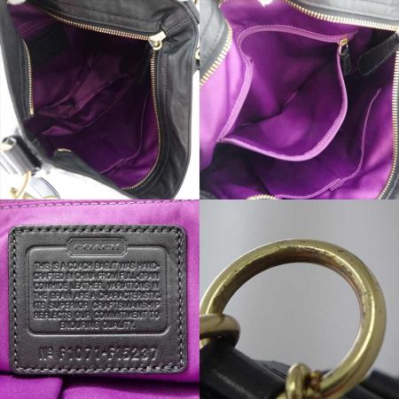  COACH コーチ スタッズ　ショルダーバッグ F15237 ブラック