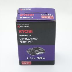 ◆◆  京セラ リチウムイオン電池パック １８Ｖ １５００ｍＡｈ 【送料無料】 Aランク