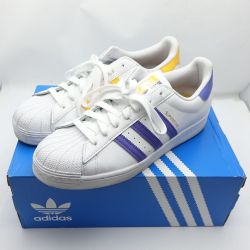 ◆◆ adidas アディダス SUPER STAR ニックス&レイカーズ 　スニーカー28.0cm ホワイト Bランク