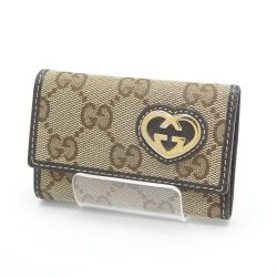 ◆◆ GUCCI グッチ ハートロゴ　キーケース　 257217・496334 ブラウン 【送料無料】 Bランク