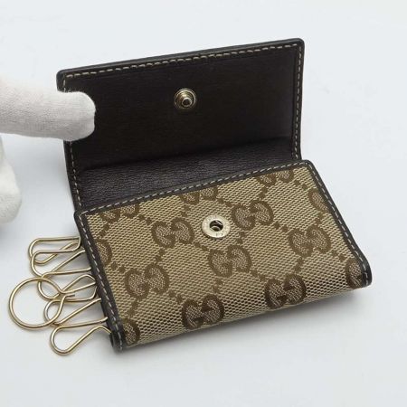  GUCCI グッチ ハートロゴ　キーケース　 257217・496334 ブラウン 【送料無料】