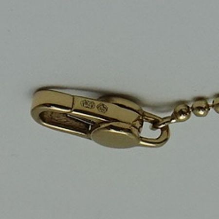 中古】 GUCCI グッチ アクセサリー ネックレス K18 6.7g GGロゴ ケース