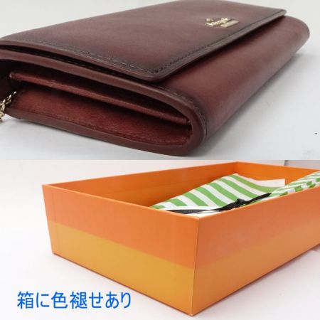  Kate Spade ケイトスペード 長財布　箱付 レザー パスケース付 J183 ブラウン